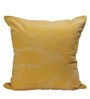 Yellow & Black Geometric Cotton 18 x 18 Inches Cushion Covers (Set of 2)
