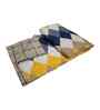 Multicolor Cotton Geometric 300 GSM Single Bed Reversible Comforter