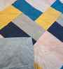 Multicolor Cotton Geometric 300 GSM Single Bed Reversible Comforter