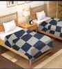 Set of 2 Cotton 380 GSM Single Bed Reversible Dohars