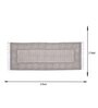 Grey Cotton Geometric 6 ft x 2 ft Inches Runner