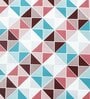 Multicolor Cotton Geometrical 144 TC Single Bed Dohar