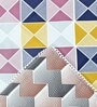 Multicolor Cotton Geometrical 144 TC Single Bed Dohar