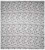 Grey Floral 300 TC Cotton 1 Double Bedsheet with 2 Pillow Covers