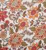 Red Floral 300 TC Cotton 1 Double Bedsheet with 2 Pillow Covers