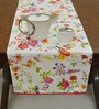 Floral Pattern Multicolor Cotton 58x18 Inches Table Runner