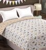 Multicolor Abstract Cotton 80 GSM Double Bed Reversible Dohar