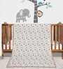 Multicolor Cotton Reversible Anti Fungal Pack of 1 Crib Size Kids Dohar