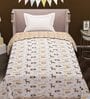 Multicolor Abstract Cotton 80 GSM Single Bed Reversible Dohar