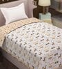 Multicolor Abstract Cotton 80 GSM Single Bed Reversible Dohar