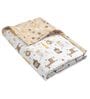 Multicolor Abstract Cotton 80 GSM Single Bed Reversible Dohar