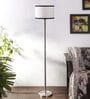 Multicolour Cotton Shade Club Floor Lamp With Steel Base