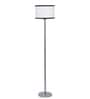 Multicolour Cotton Shade Club Floor Lamp With Steel Base