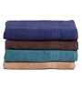 Multicolor Solid 450 GSM Cotton Hand Towels (Set of 4)