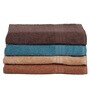 Multicolor Solid 450 GSM Cotton Hand Towels (Set of 4)