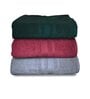 Multicolor Cotton Solid 500 GSM Bath Towels (Set of 3)
