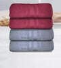 Multicolor Cotton Solid 500 GSM Bath Towels (Set of 4)