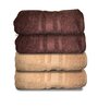 Multicolor Cotton Solid 500 GSM Bath Towels (Set of 4)