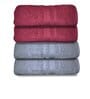 Multicolor Cotton Solid 500 GSM Bath Towels (Set of 4)