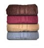 Multicolor Cotton Solid 500 GSM Bath Towels (Set of 4)