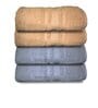 Multicolor Cotton Solid 500 GSM Bath Towels (Set of 4)