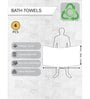 Multicolor Cotton Solid 500 GSM Bath Towels (Set of 4)