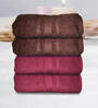 Multicolor Cotton Solid 500 GSM Bath Towels (Set of 4)