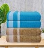 Multicolor Cotton Solid 500 GSM Bath Towels (4Pcs)