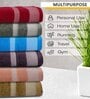 Multicolor Cotton Solid 500 GSM Bath Towels (4Pcs)