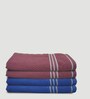 Multicolor Cotton Solid 500 GSM Bath Towels (4Pcs)