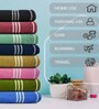 Multicolor Cotton Solid 500 GSM Bath Towels (4Pcs)