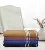 Multicolor Cotton Solid 500 GSM Bath Towels (4Pcs)