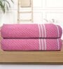 Multicolor Cotton Solid 500 GSM Bath Towels (Pack of 2)