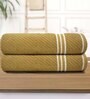 Multicolor Cotton Solid 500 GSM Bath Towels (Pack of 2)
