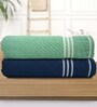 Multicolor Cotton Solid 500 GSM Bath Towels (Pack of 2)