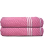 Multicolor Cotton Solid 500 GSM Bath Towels (Pack of 2)