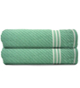 Multicolor Cotton Solid 500 GSM Bath Towels (Pack of 2)