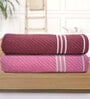 Multicolor Cotton Solid 500 GSM Bath Towels (Pack of 2)