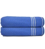Multicolor Cotton Solid 500 GSM Bath Towels (Pack of 2)