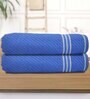 Multicolor Cotton Solid 500 GSM Bath Towels (Pack of 2)