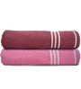 Multicolor Cotton Solid 500 GSM Bath Towels (Pack of 2)