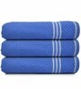 Multicolor Cotton Solid 500 GSM Bath Towels (Pack of 3)