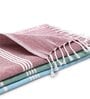 Multicolor Cotton Striped 201-250 GSM Bath Towel (Set of 3)