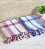 Multicolor Cotton Striped 225 GSM Bath Towels Pack of 2