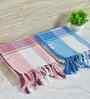 Multicolor Cotton Striped 225 GSM Bath Towels Pack of 2