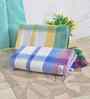 Multicolor Cotton Striped 225 GSM Bath Towels Pack of 2