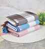 Multicolor Cotton Striped 225 GSM Bath Towels Pack of 3