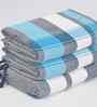 Multicolor Cotton Striped 225 GSM Bath Towels Pack of 3