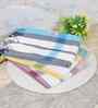 Multicolor Cotton Striped 225 GSM Bath Towels Pack of 3