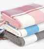 Multicolor Cotton Striped 225 GSM Bath Towels Pack of 3
